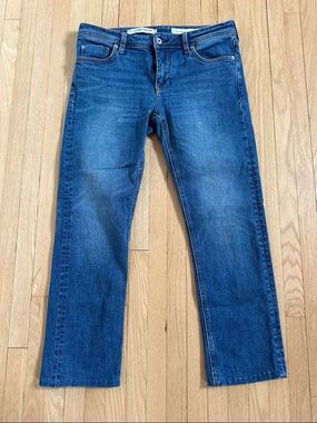 Anthropologie Pilcro low rise cropped slim straight jeans size 28